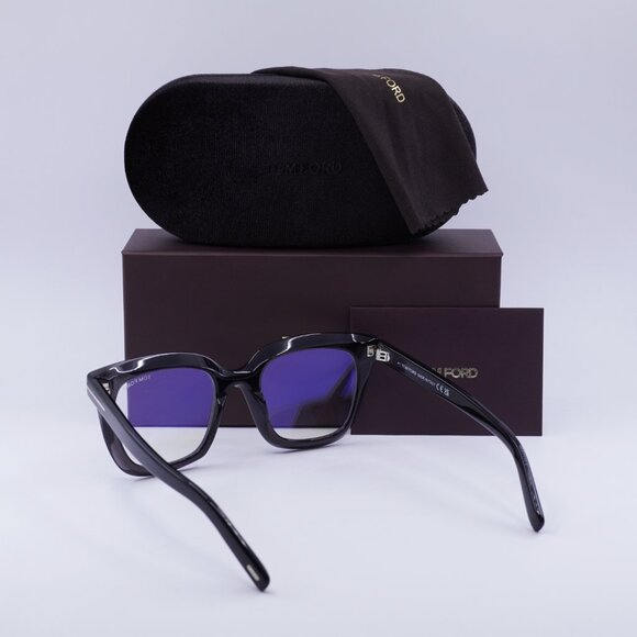 Tom Ford FT5880-B 020 Eyeglasses Grey 51mm Square Frame, Blue Light Block Lenses - Picture 10 of 10